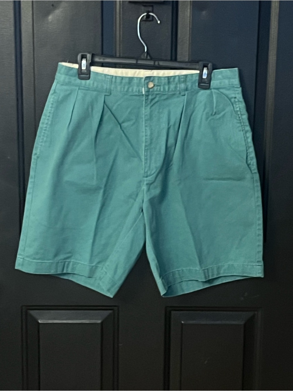 Polo by Ralph Lauren Teal Flat Front Pleated Shorts